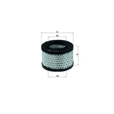 Bilde av MAHLE ORIGINAL LX 191 Luftfilter 80,5 106,5 Filterinnsats