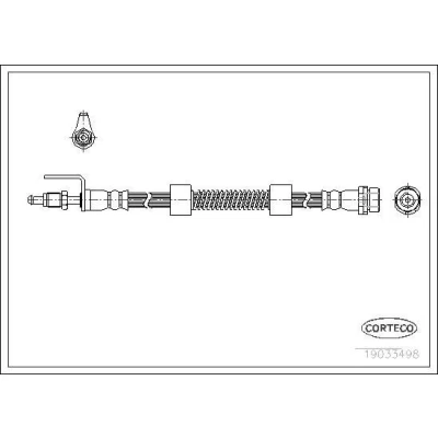 Bilde av CORTECO 19033498 Bremseslange framaksel 368 FORD: Transit Connect Mk1 Van, Tourneo