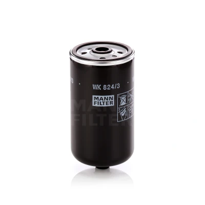Bilde av MANN FILTER WK 824/3 Drivstoffilter Påskruingsfilter HYUNDAI: SANTA FE 2, i40 Stasjonsvogn, i30 II Hatchback, KIA: SORENTO 1, CARENS 2