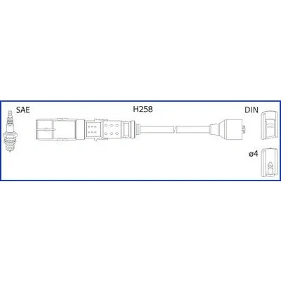 Bilde av HITACHI 134780 Pluggledninger BMW: 3 Touring, Coupé