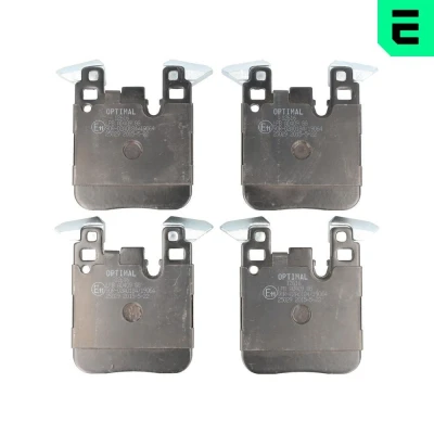 Bilde av OPTIMAL BP 12616 Bremseklosser bakaksel klargjort for slitasjeindikator BMW: 3 Sedan, Touring, 1 Hatchback
