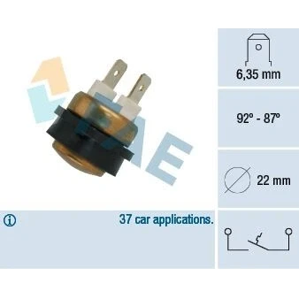 Bilde av EPS 1.850.042 Temperaturbryter, radiator ventilator Made in Italy OE Equivalent