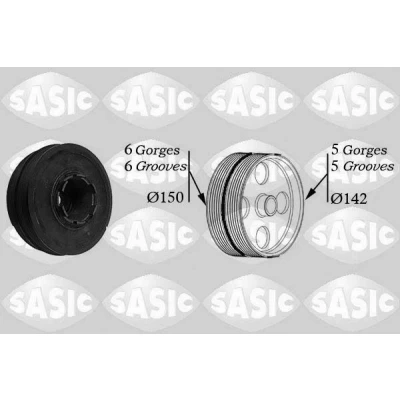 Bilde av SASIC 9001810 Remskive Veivaksel 150, 142 BMW: 3 Touring, Sedan