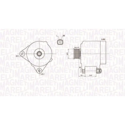 Bilde av MAGNETI MARELLI 063731768010 Dynamo 12V 110A RENAULT: Scénic 1