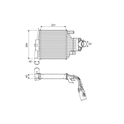 Bilde av VALEO 818395 Ladeluftkjøler Aluminium uten sensor