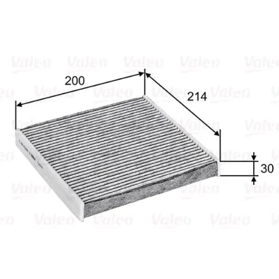 Bilde av VALEO 715747 Kupéfilter Karbonfilter 213 200 30 CLIMFILTER PROTECT FORD: Transit Mk6 Van, Minibuss, Flatvogn lastebil/Chassis
