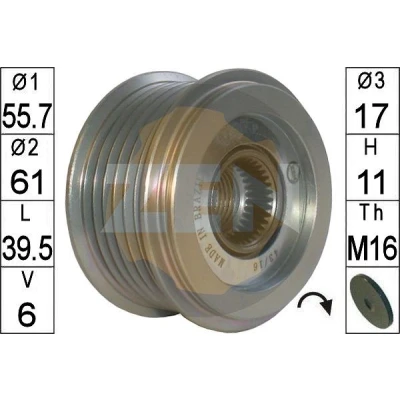 Bilde av ERA ZN5677 Frihjul Dynamo OPEL: Antara