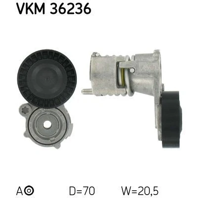 Bilde av SKF VKM 36236 Strammerull VOLVO: V50, FORD: Focus 2