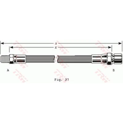 Bilde av TRW PHB119 Bremseslange 170 3/8 24