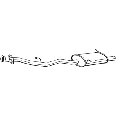 Bilde av sluttlyddemper, bmw 3 compact [e36], 18101247415