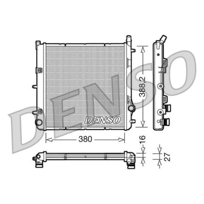 Bilde av DENSO DRM21005 Radiator Aluminium 380 388 16