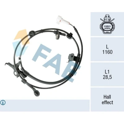 Bilde av FAE 78572 ABS Sensor Hall prinsipp 2 1160