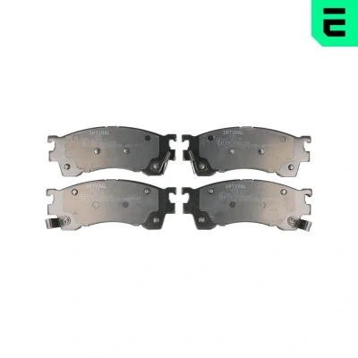 Bilde av OPTIMAL BP 09811 Bremseklosser framaksel med akustisk slitasjevarsel MAZDA: 323 F 6, 626 V Hatchback, Xedos 6