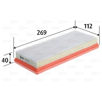 Bilde av VALEO 585219 Luftfilter 40 112 269 Filterinnsats SMART: Fortwo II Coupé, Cabrio, I Coupé