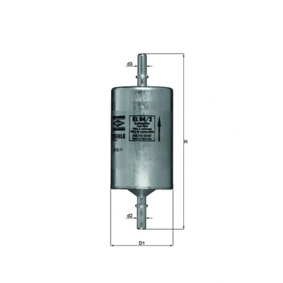Bilde av MAHLE ORIGINAL KL 84/2 Drivstoffilter ledningsfilter 8 7,9 MERCEDES BENZ: Sprinter 3.5 T Van, Vito Minibuss, Mixto