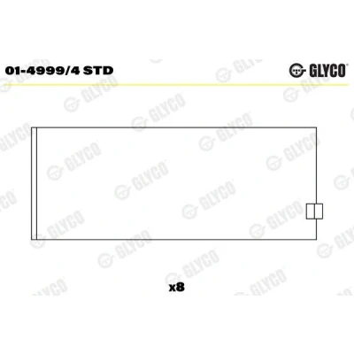 Bilde av GLYCO 01 4999/4 STD Veivaksellager KIA: cee‘d I Hatchback, Sportage III