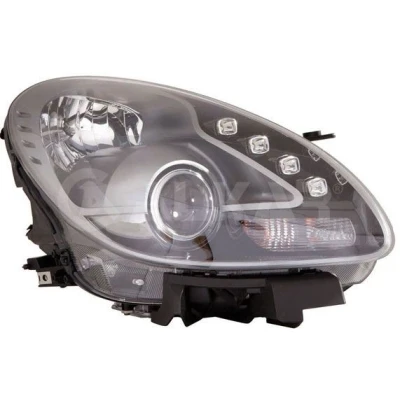 Bilde av ALKAR 2746471 Frontlykter høyre LED, PY24W, H7/H1 med kjørelys elektromotor Kasse innvendig sort ALFA ROMEO: Giulietta Hatchback