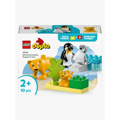 Bilde av LEGO DUPLO Town 10442 Villdyrfamilier: Pingviner og løver Byggesett Plast