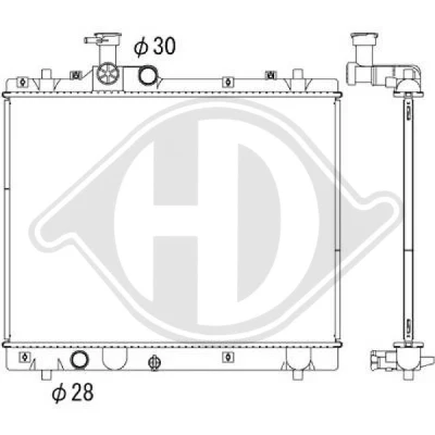Bilde av DIEDERICHS DCM3902 Radiator Aluminium 400 530 24