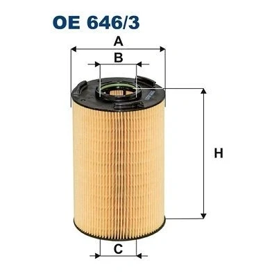 Bilde av FILTRON OE 646/3 Oljefilter Filterinnsats