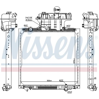 Bilde av Radiator NISSENS 67225