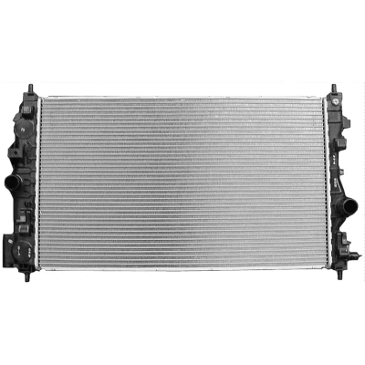 Bilde av NRF 53129 Radiator Aluminium 680 382 28 med påbyggingsdeler Kjøleribber loddet