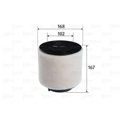 Bilde av VALEO 585759 Luftfilter 167 168 Filterinnsats AUDI: A4 B8 Avant, Q5, Allroad