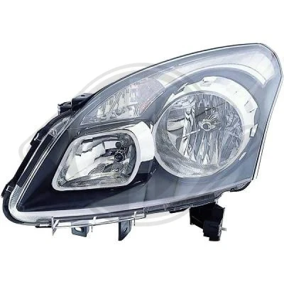 Bilde av DIEDERICHS Priority Parts 4445081 Frontlykter venstre H7/H7 med motor for høydejustering hovedlys