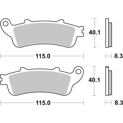Bilde av BREMBO Sinter Maxi Scooter 07072XS Bremseklosser foran og bak