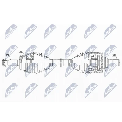 Bilde av Drivaksel, Venstre bakaksel, mitsubishi pajero iv, van 3715A098