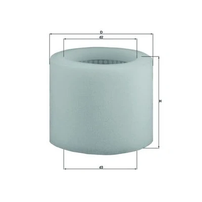 Bilde av MAHLE ORIGINAL LX 123 Luftfilter 135,0 168,0 Filterinnsats PEUGEOT: 205 I Hatchback, CITROËN: BX Hatchback