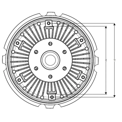 Bilde av NRF 49777 Viscous Clutch
