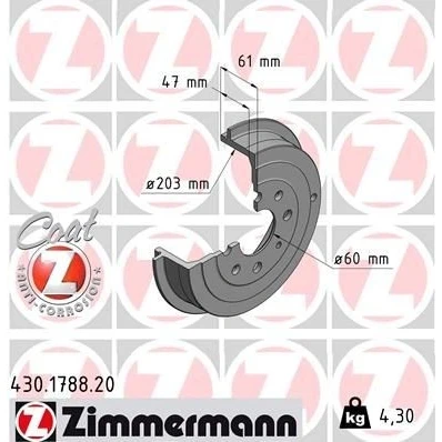 Bilde av Bremsetrommel, Bakaksel, fiat grande punto, punto evo, opel adam, corsa d, d skåp/halvkombi, vauxhall mk iii, 55701379
