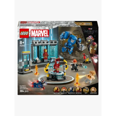 Bilde av LEGO Super Heroes 76315 Iron Mans laboratorium: Draktgalleriet Byggesett Plast