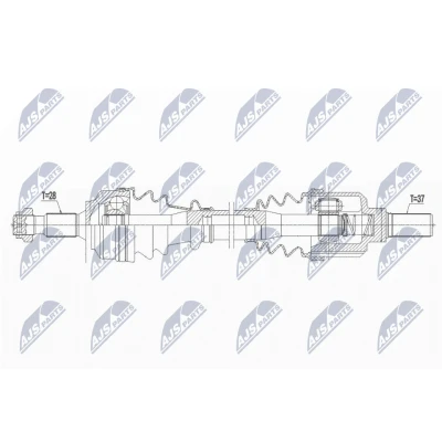 Bilde av Drivaksel, Framaksel venstre, citroën spacetourer buss, peugeot 508 i, sw traveller toyota proace 1614920580, 3272YP,