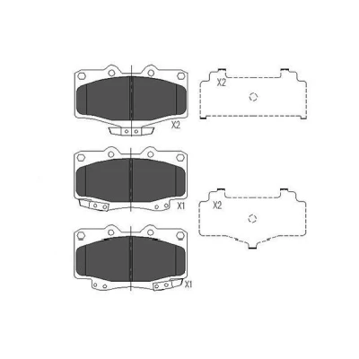 Bilde av KAVO PARTS KBP 9054 Bremseklosser med akustisk slitasjevarsel TOYOTA: Land Cruiser Prado 90, HILUX 6 Pick up, 70 SUV