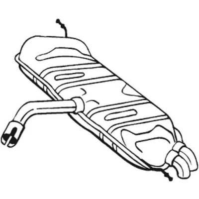 Bilde av sluttlyddemper, vw golf v, plus 1K6253609Q