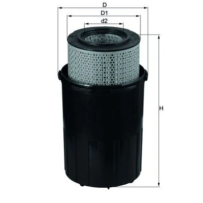 Bilde av MAHLE ORIGINAL LX 388 Luftfilter 329,0 185,7, 149 Filterinnsats MERCEDES BENZ: T1 Flatvogn lastebil/Chassis
