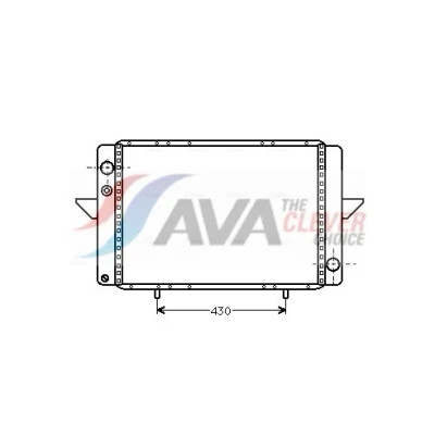 Bilde av Radiator, motorkjøling renault master buss i, flak/chassi skåp i OE 7700745110