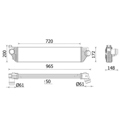 Bilde av MAHLE ORIGINAL CI 669 000P Ladeluftkjøler