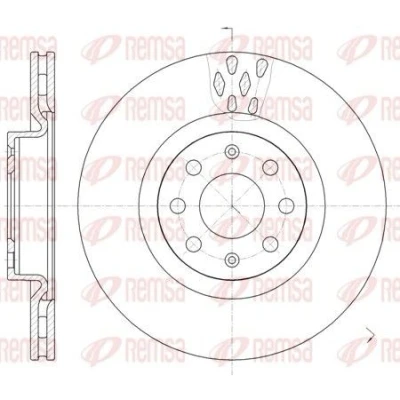 Bilde av REMSA 6982.10 Bremseskiver framaksel 284, 284 22 6 ventilert OPEL: Insignia A Sports Tourer, Corsa D Hatchback, E Hatchback