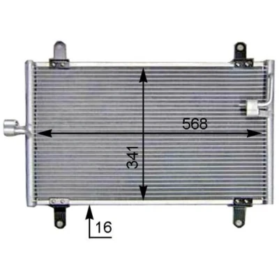 Bilde av MAHLE ORIGINAL AC 514 000S Kondensator uten tørker 16 15,5 474 FIAT: Ducato II Flatvogn lastebil/Chassis