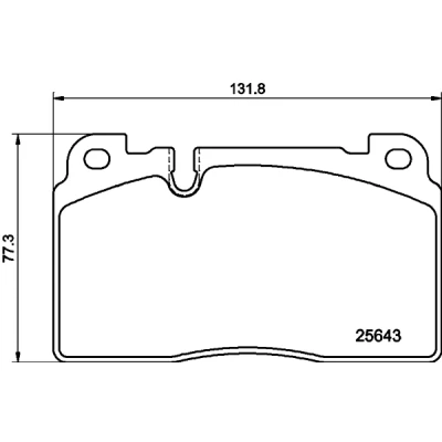 Bilde av HELLA 8DB 355 020 241 Bremseklosser klargjort for slitasjeindikator AUDI: Q5