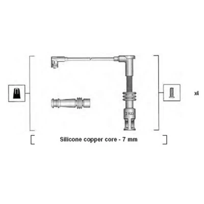 Bilde av MAGNETI MARELLI 941045430528 Pluggledninger