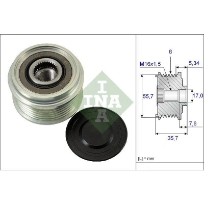 Bilde av INA 535 0077 10 Frihjul Dynamo spesialverktøy nødvendig for montering OPEL: Antara, MERCEDES BENZ: Vito Minibuss