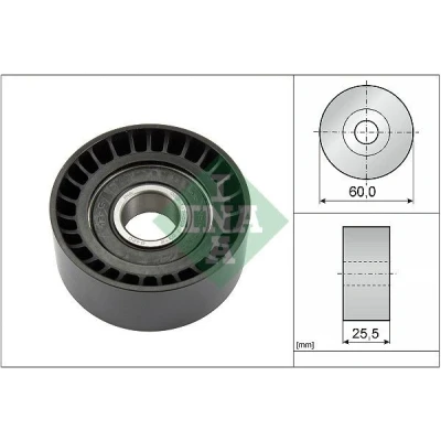 Bilde av INA 532 0243 10 Styrerulle VOLVO: V70 3, XC60 I, S80 II, FORD: MONDEO 4 Turnier, S Max Mk1, RENAULT: Kangoo LAGUNA 2, 2 Grandtour