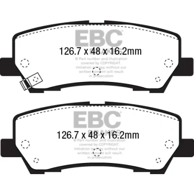 Bilde av EBC Brakes DP43043R Bremseklosser bakaksel FORD USA: Mustang Mk6 Coupé, Mk5 Cabrio, Coupé
