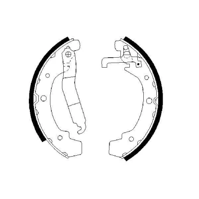 Bilde av BOSCH 0 986 487 318 Bremsesko 252 56 VOLKSWAGEN: LT 28 35 I Flatvogn lastebil / Chassis