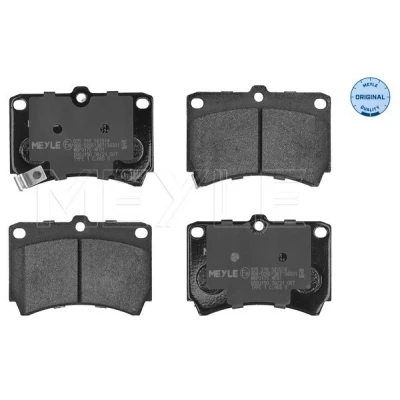 Bilde av MEYLE 025 216 5415/W Bremseklosser ORIGINAL Quality framaksel med akustisk slitasjevarsel antihyle blikk MAZDA: FAMILIA 5, Demio Stasjonsvogn