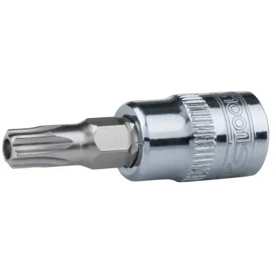 Bilde av KS TOOLS 918.1475 Pipenøkkelinnsats DIN3120, ISO1174 TB30 Krom vanadium stål med tappboring, torx riflet